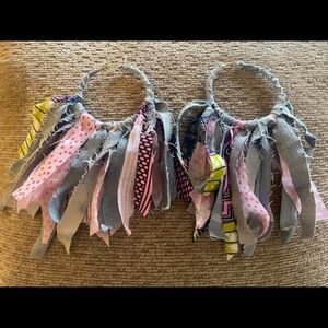 Colorful Fabric Fringe Kids Hair Accessories